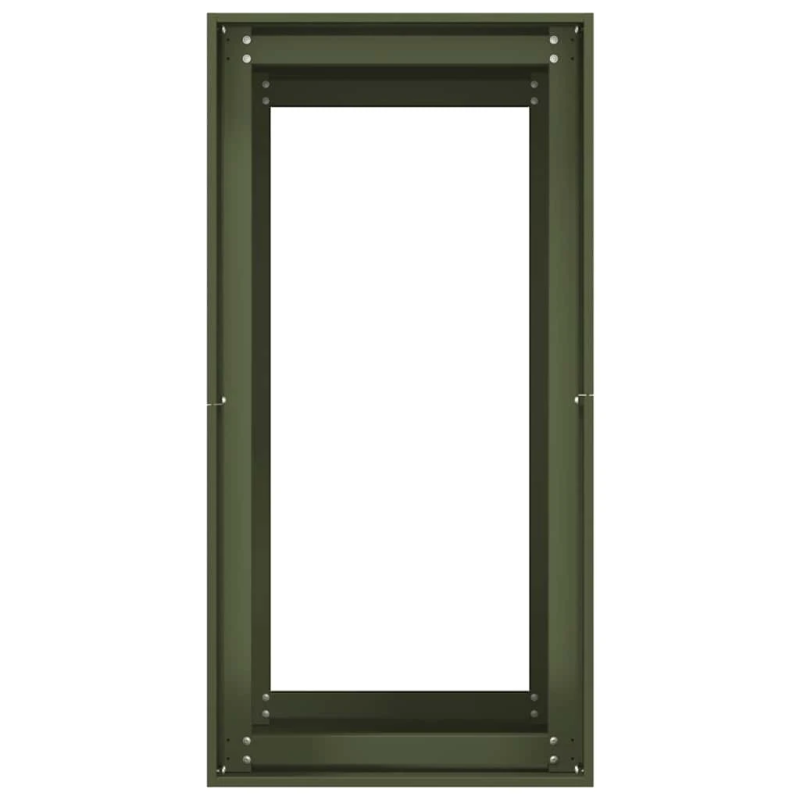 vidaXL puķu kaste, olīvzaļa, 40x80x80 cm, tērauds