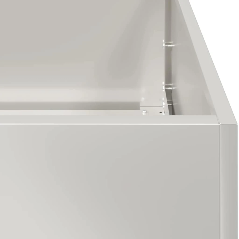 vidaXL puķu kaste, 40x80x80 cm, nerūsējošs tērauds