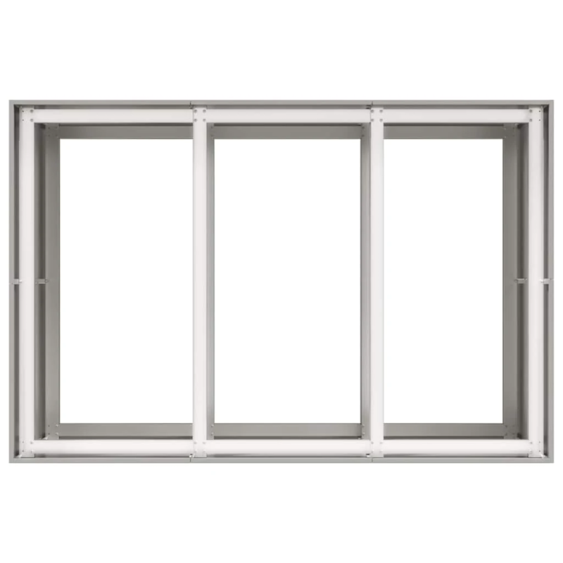 vidaXL puķu kaste, 120x80x80 cm, nerūsējošs tērauds