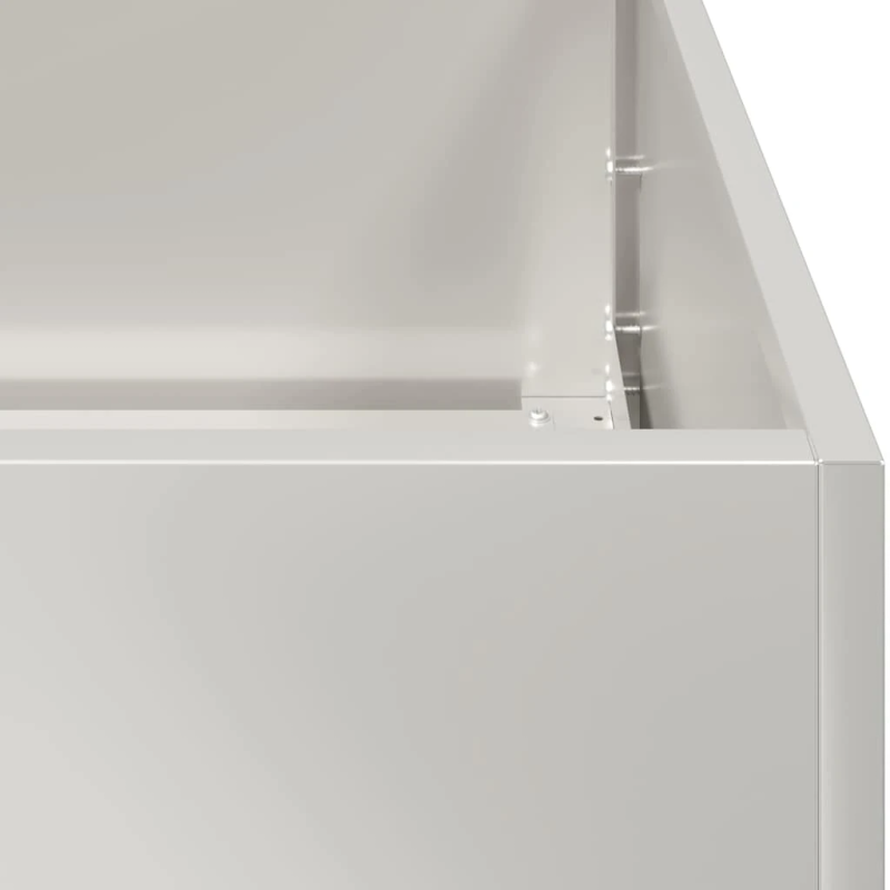 vidaXL puķu kaste, 120x80x80 cm, nerūsējošs tērauds