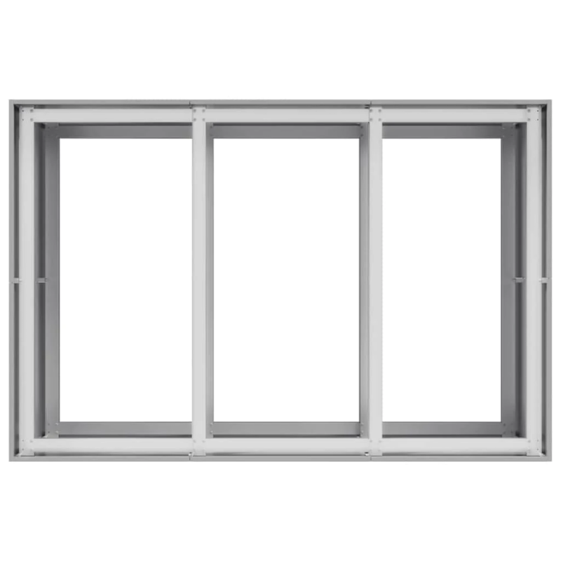 vidaXL puķu kaste, 120x80x80 cm, cinkots tērauds