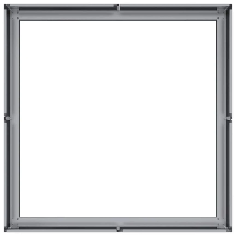 vidaXL puķu kaste, 80x80x30 cm, cinkots tērauds