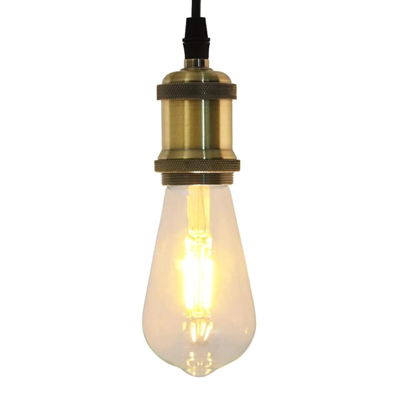 vidaXL Lampu turētāji 2 gab Bronze E27