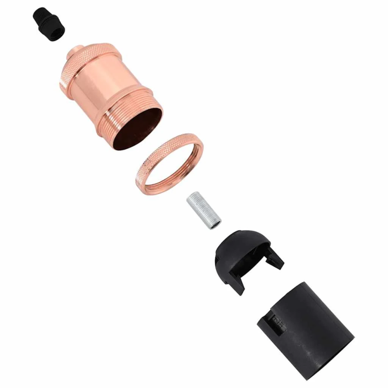 vidaXL Lampu turētāji 2 gab Rose Gold E27