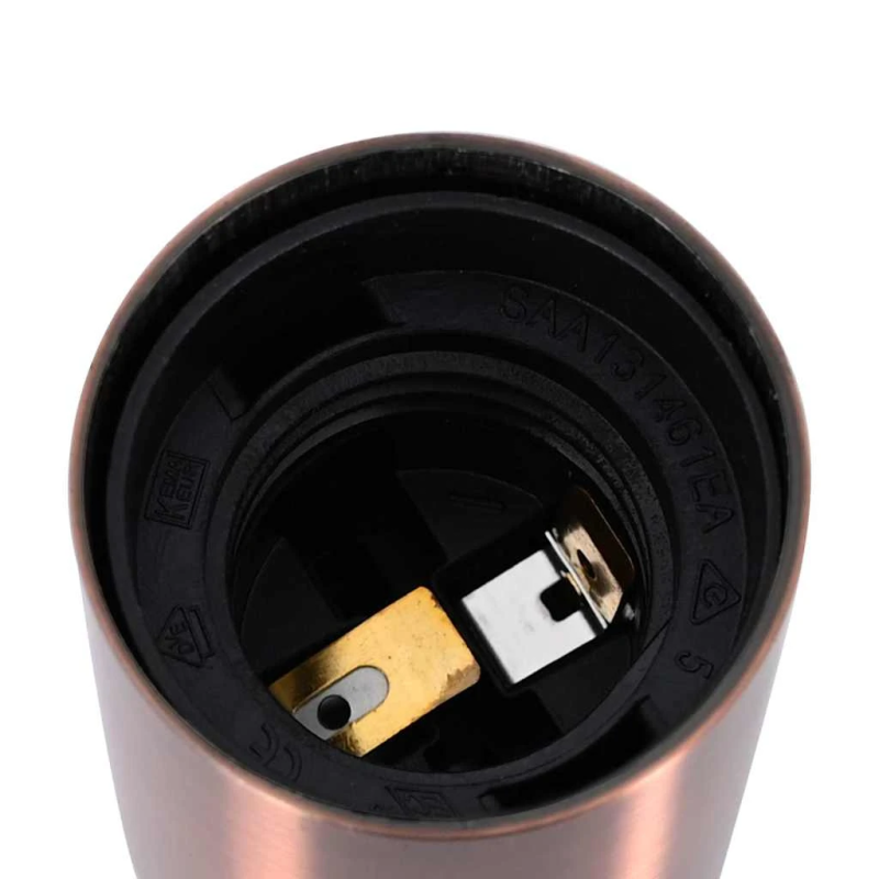 vidaXL Lampu turētāji 2 gab Red Bronze E27