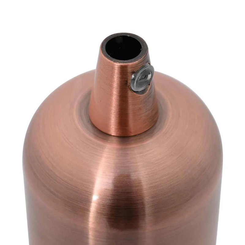 vidaXL Lampu turētāji 2 gab Red Bronze E27