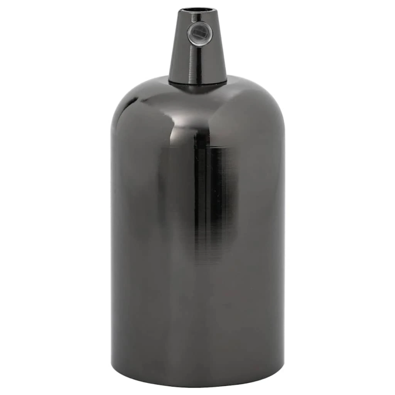 vidaXL Lampu turētāji 2 gab Glossy Black E27