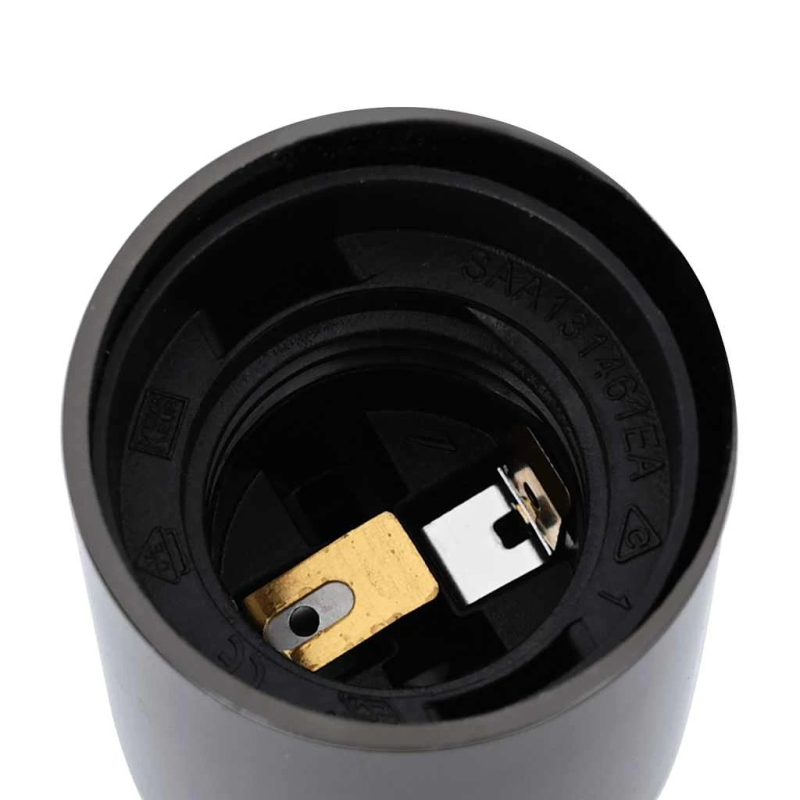 vidaXL Lampu turētāji 2 gab Glossy Black E27