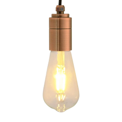 vidaXL Lampu turētāji 2 gab Red Bronze E27
