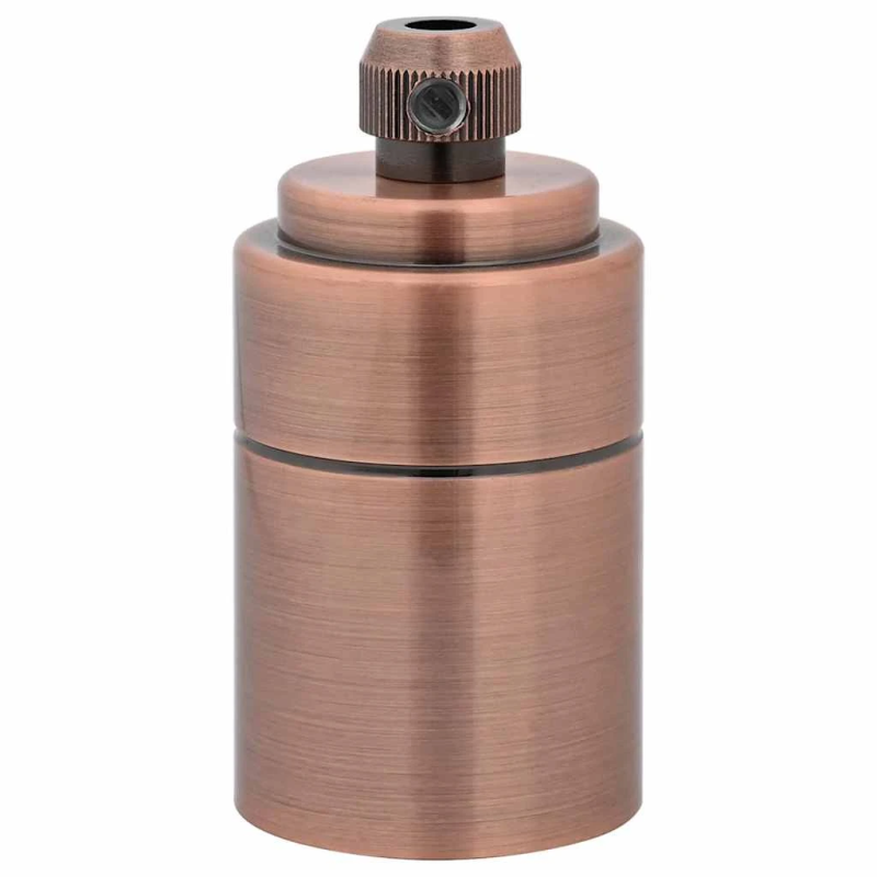 vidaXL Lampu turētāji 2 gab Red Bronze E27