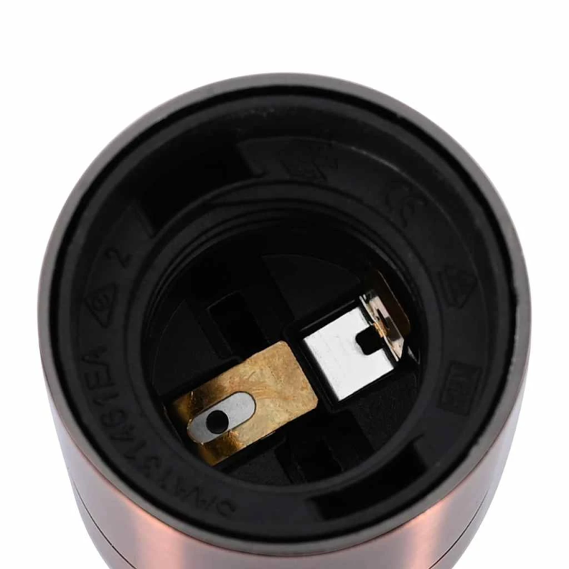 vidaXL Lampu turētāji 2 gab Red Bronze E27