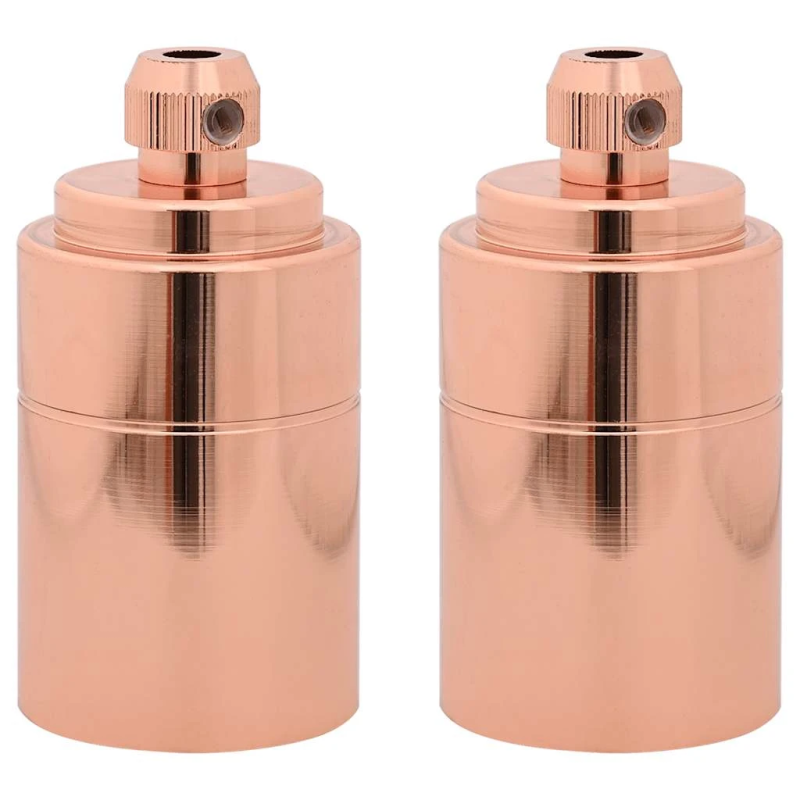 vidaXL Lampu turētāji 2 gab Rose Gold E27