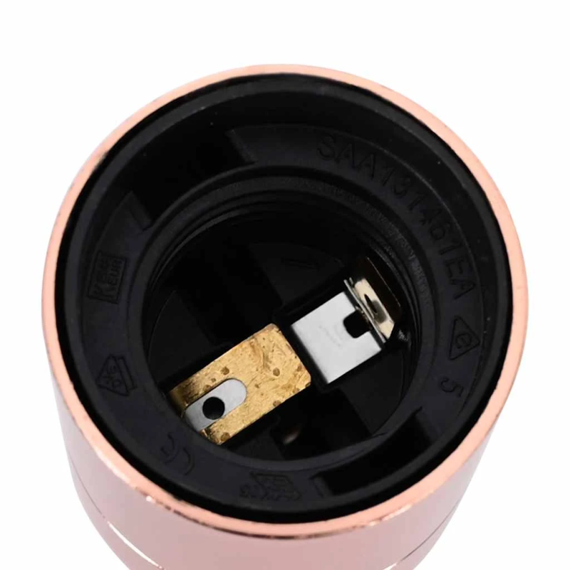 vidaXL Lampu turētāji 2 gab Rose Gold E27