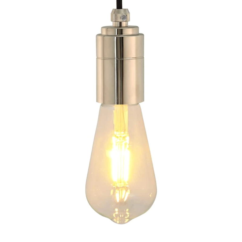 vidaXL Lampu turētāji 2 gab Satin Nickel E27