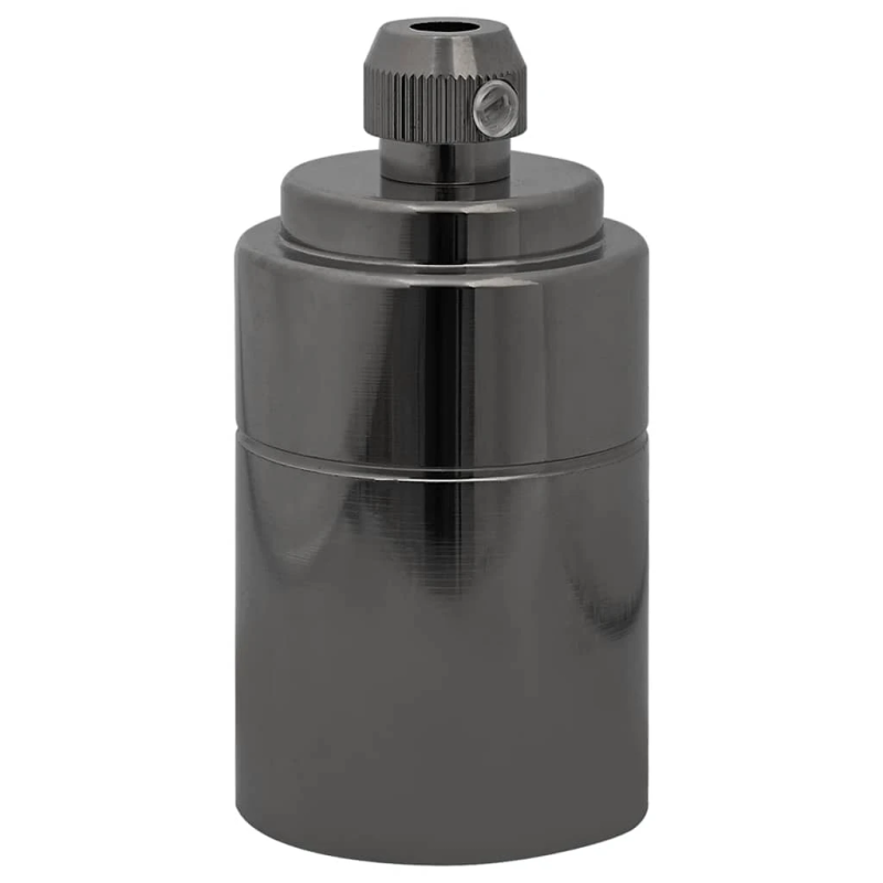 vidaXL Lampu turētāji 2 gab Glossy Black E27