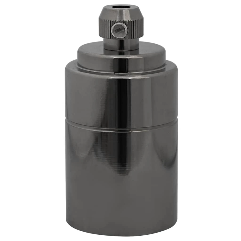 vidaXL Lampu turētāji 2 gab Glossy Black E27