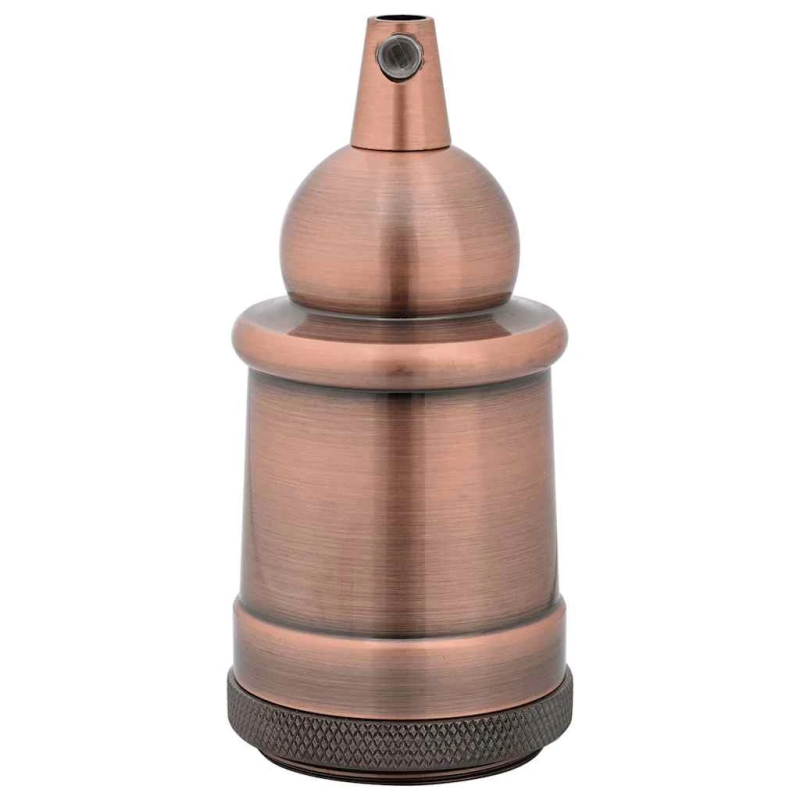 vidaXL Lampu turētāji 2 gab Red Bronze E27