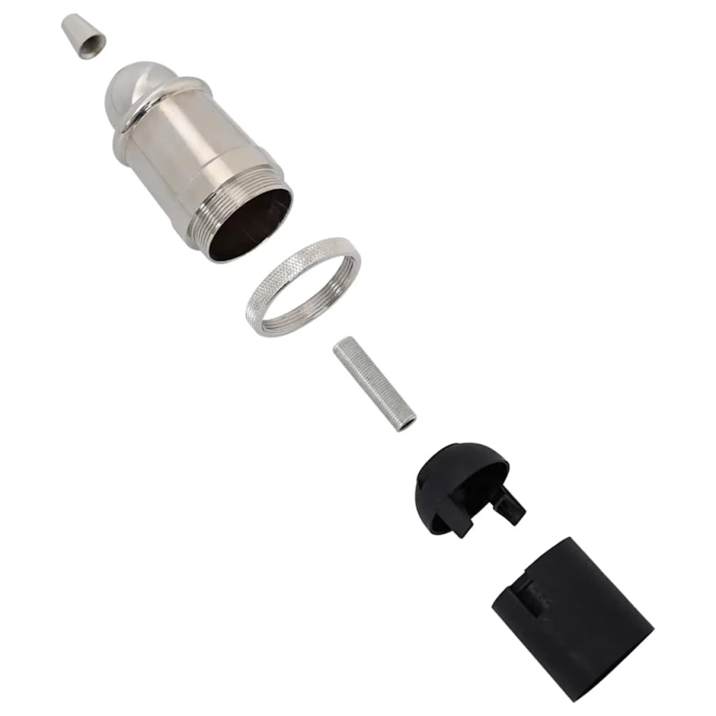 vidaXL Lampu turētāji 2 gab Satin Nickel E27