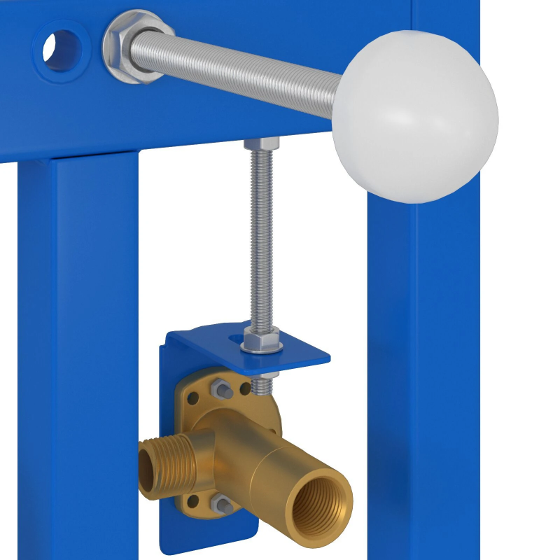 vidaXL Vannas istabas sienas atbalsts Zila 50 x 3 x 112 cm