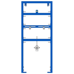vidaXL Vannas istabas sienas atbalsts Zila 50 x 3 x 112 cm