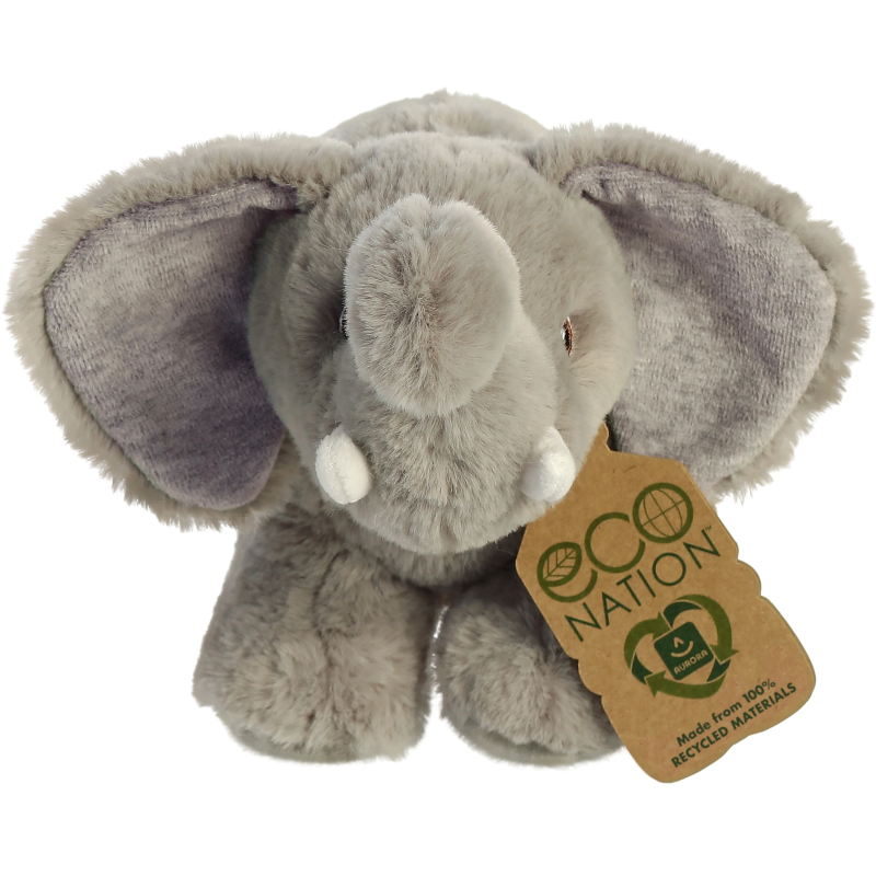 AURORA Eco Nation Plīša rotaļlieta Zilonis, 15 cm