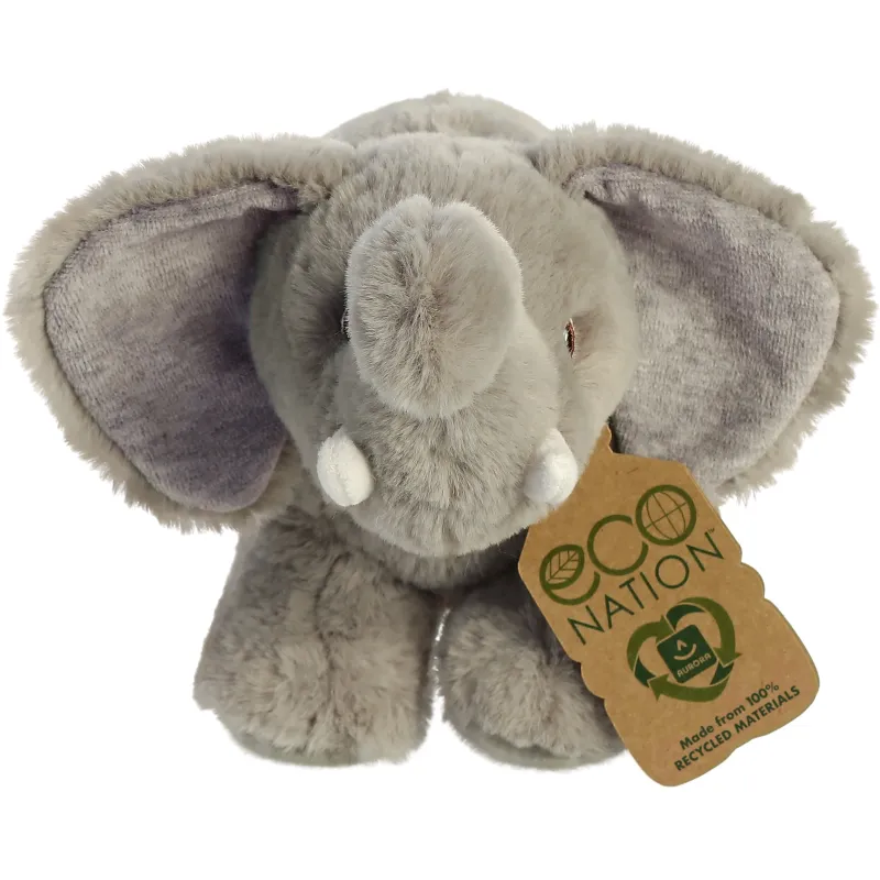 AURORA Eco Nation Plīša rotaļlieta Zilonis, 15 cm