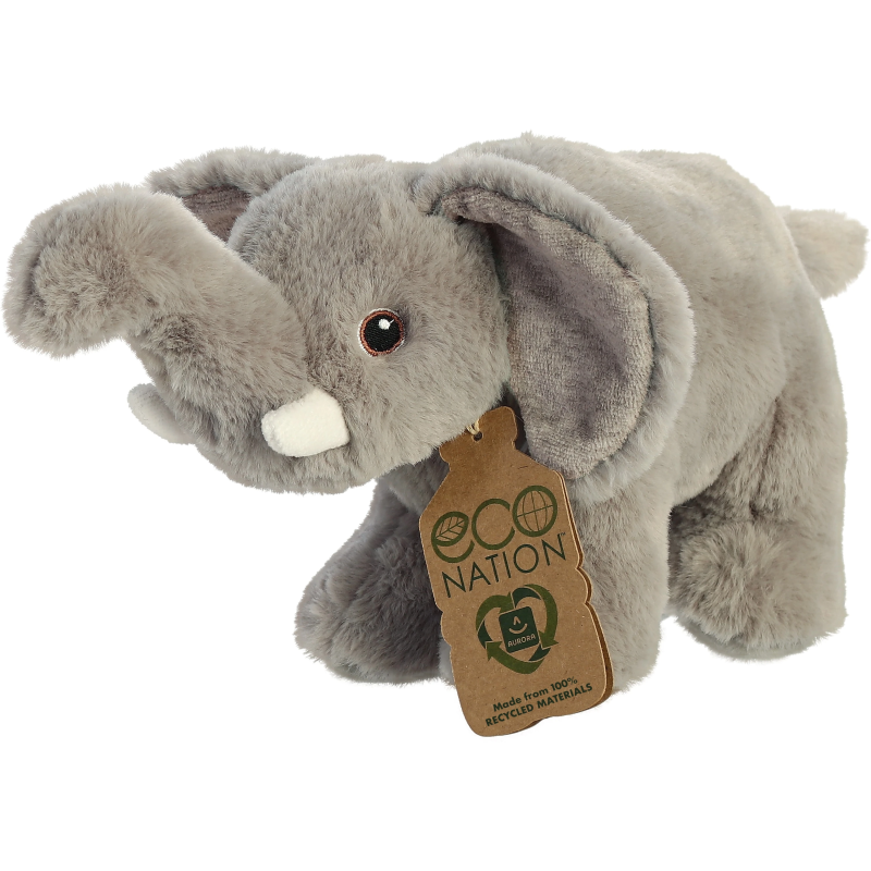 AURORA Eco Nation Plīša rotaļlieta Zilonis, 15 cm