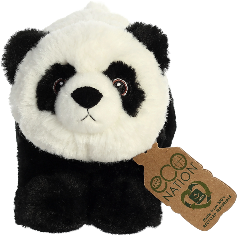 AURORA Eco Nation Plīša rotaļlieta Panda, 15 cm