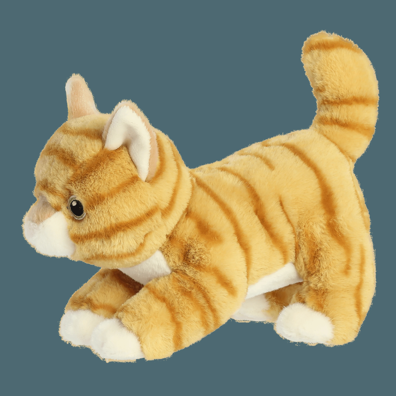 AURORA Eco Nation Plīša rotaļlieta Orandžais kaķis, 15 cm