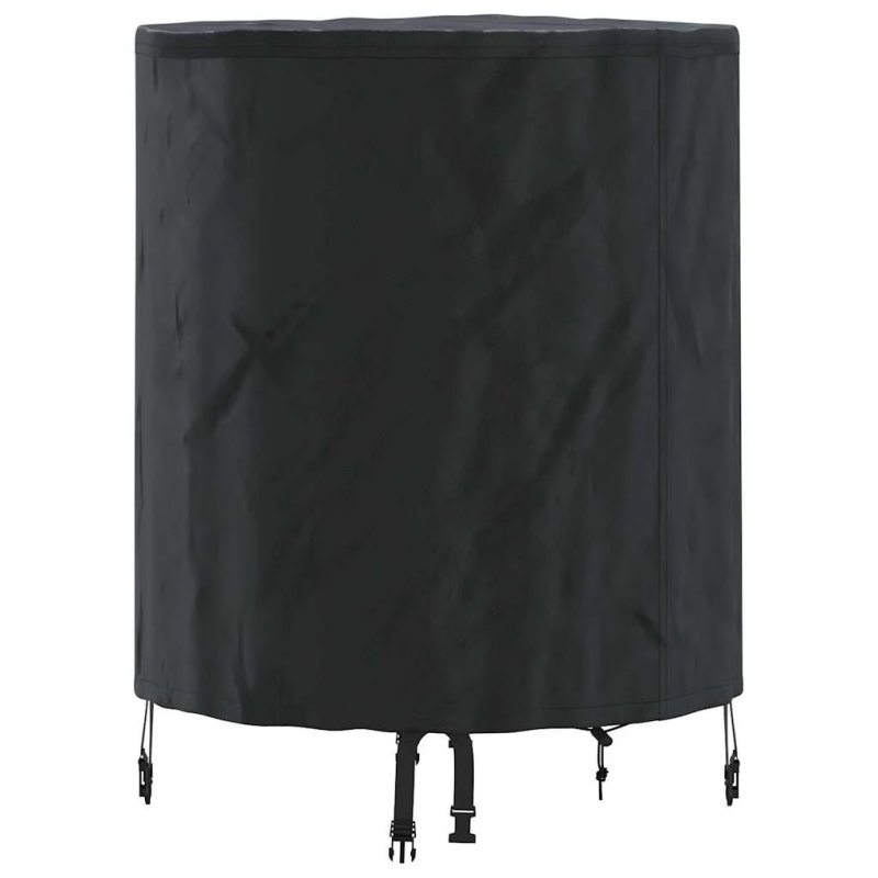 vidaXL Galda vāks Vienkrāsains Melna 62 x 62 x 70 cm audums