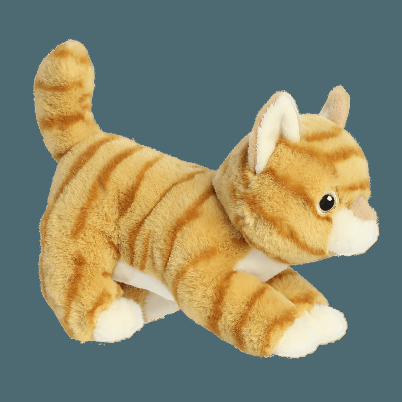 AURORA Eco Nation Plīša rotaļlieta Orandžais kaķis, 15 cm