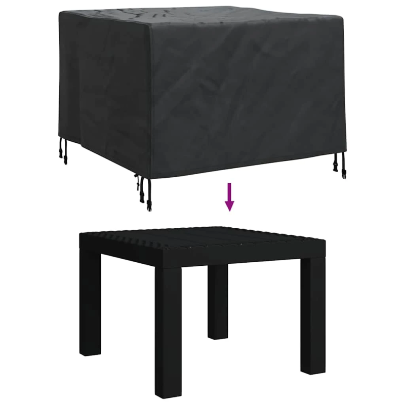 vidaXL Mēbeļu pārklājs Melna 99 x 99 x 60 cm 420D Oksforda Audums