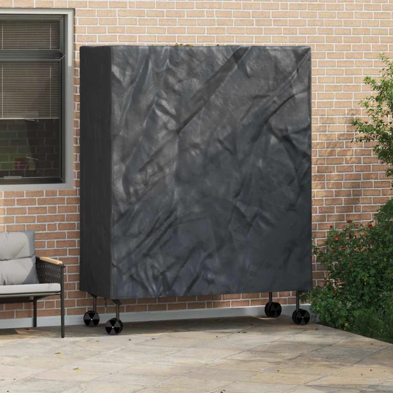 vidaXL Pingponga galda pārklājs Melna 165 x 70 x 185 cm audums