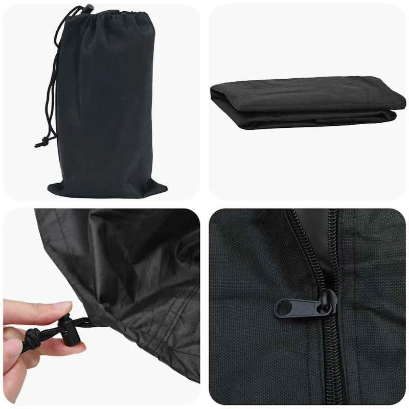 vidaXL Pingponga galda pārklājs Melna 165 x 70 x 185 cm audums