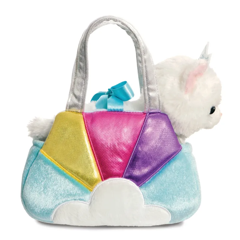AURORA Fancy Pals pehme mänguasi kass sinises kandekotis, 20 cm