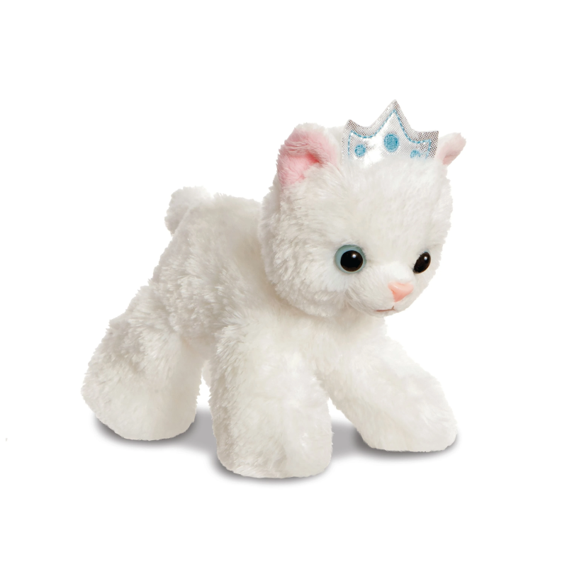 AURORA Fancy Pals Plīša kaķu princese zilā somā, 20 cm
