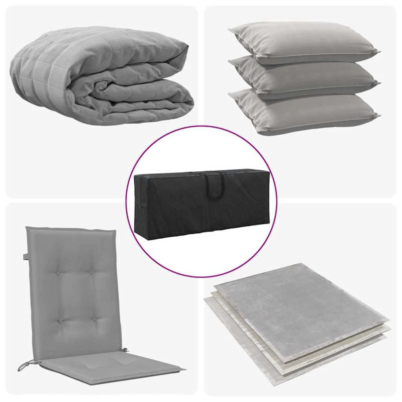 vidaXL Āra glabāšanas soma Melna 125 x 32 x 50 cm 210D Oksforda audums