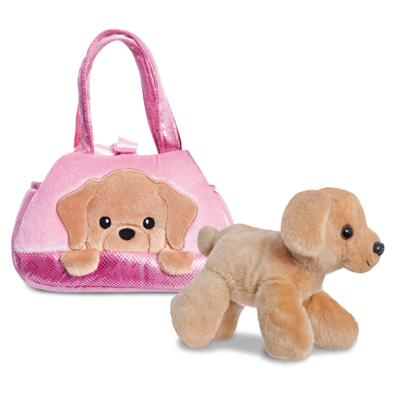 AURORA Fancy Pals plīša rotaļlieta labradors somiņā, 20 cm
