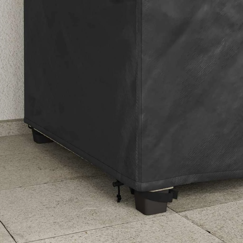 vidaXL Dārza krēsla vāks Melna 90 x 90 x 50 - 75 cm 600D Oksforda audums