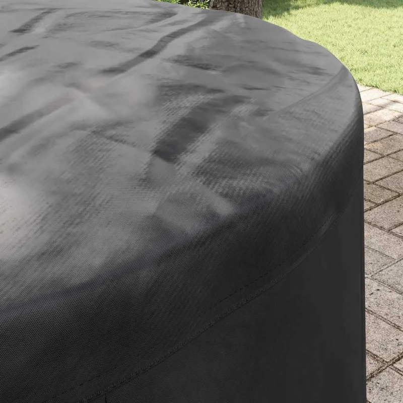 vidaXL Āra mēbeļu pārsegs Melna 102 x 102 x 71 cm 420D audums