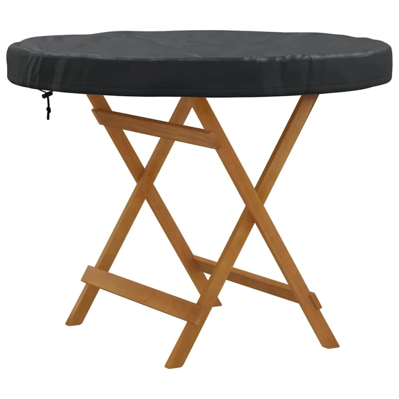 vidaXL Āra Galda Pārklājs Melna 92 x 92 x 10 cm 420D Oksforda audums