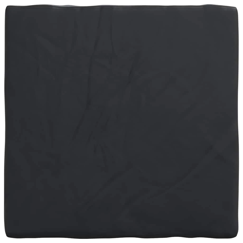 vidaXL Galda vāks Vienkrāsains Melna 102 x 102 x 15 cm audums