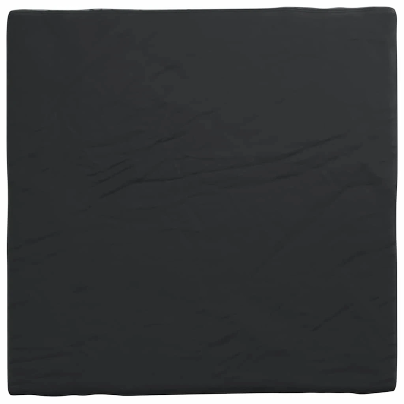 vidaXL Galda vāks Vienkrāsains Melna 122 x 122 x 15 cm audums