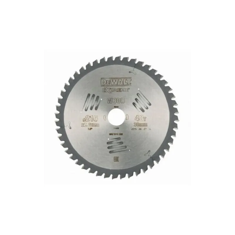 DeWALT Zāģripa 216x30mm 48T