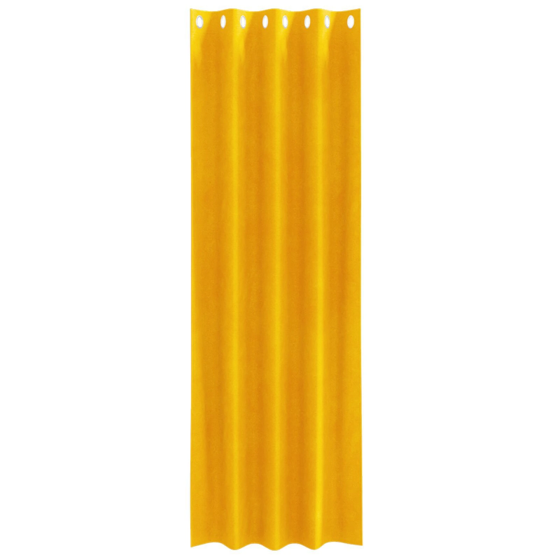 vidaXL Aptumšojošie aizkari 2 pcs Sinapsu dzeltena 140 x 225 cm Samts