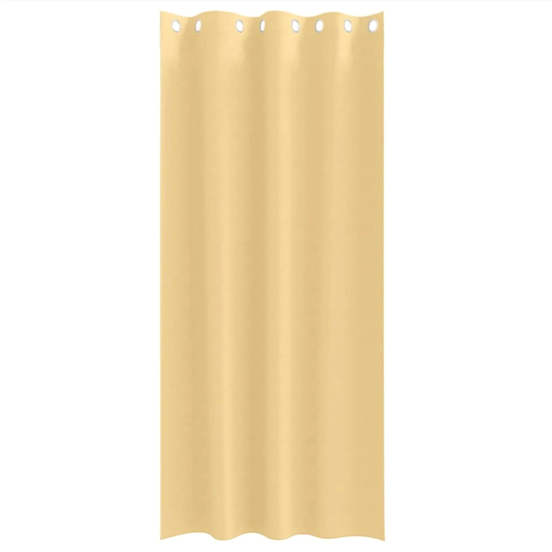 vidaXL Aizkari ar Gredzeniem, kas Aizliedz Gaismu 2 pcs Bēša