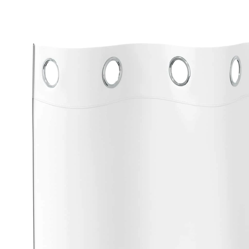 vidaXL Aizkari ar Gredzeniem, kas Aizliedz Gaismu 2 pcs Tīra balta