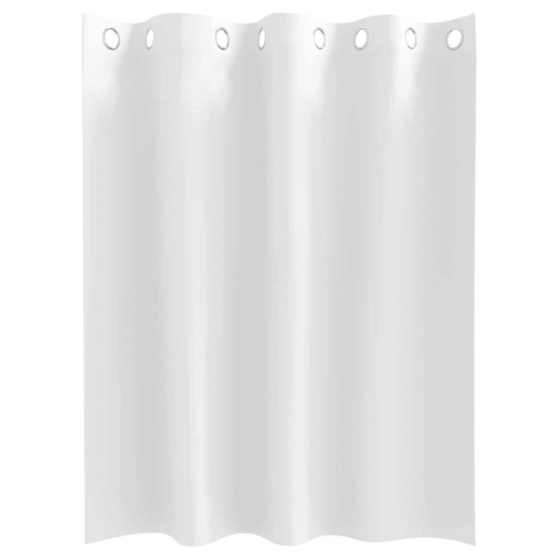 vidaXL Aizkari ar Gredzeniem, kas Aizliedz Gaismu 2 pcs Tīra balta