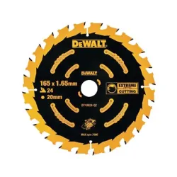 Pjov. diskas medienai DeWalt ELITE CSB 165x20mm 24T