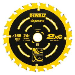 DeWALT Zāģripa EXTREME 165x20x24T
